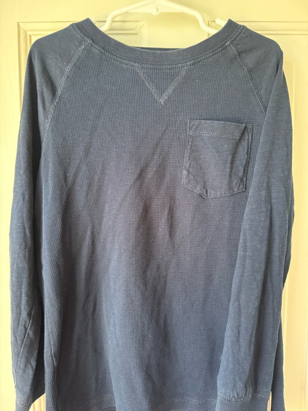 OshKosh B'gosh Navy Long-Sleeve Thermal Tee with Pocket